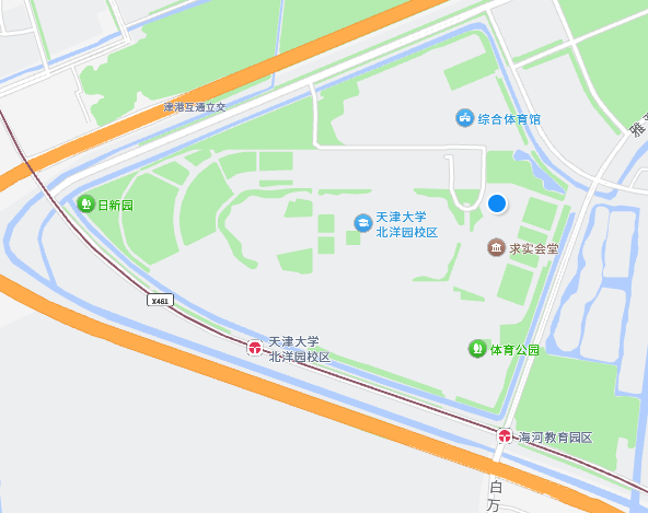 天津大学北洋园校区位置地图